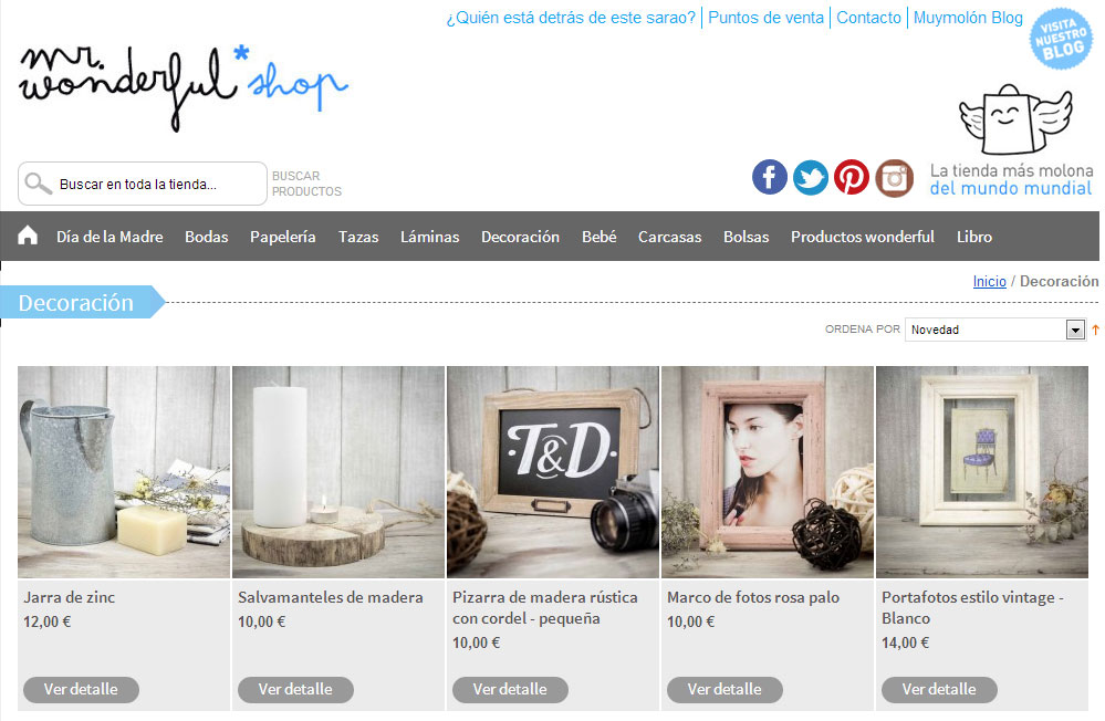 Tienda online Mr Wonderful