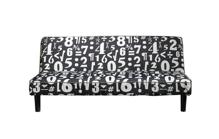 Saber más del sofá cama modelo Number en la web de Delsofá Sofá con números en blanco y negro