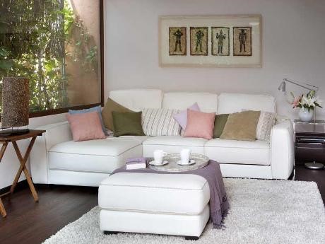 Sofá con chaise longue para salones pequeños Sofá con chaise longue en forma L